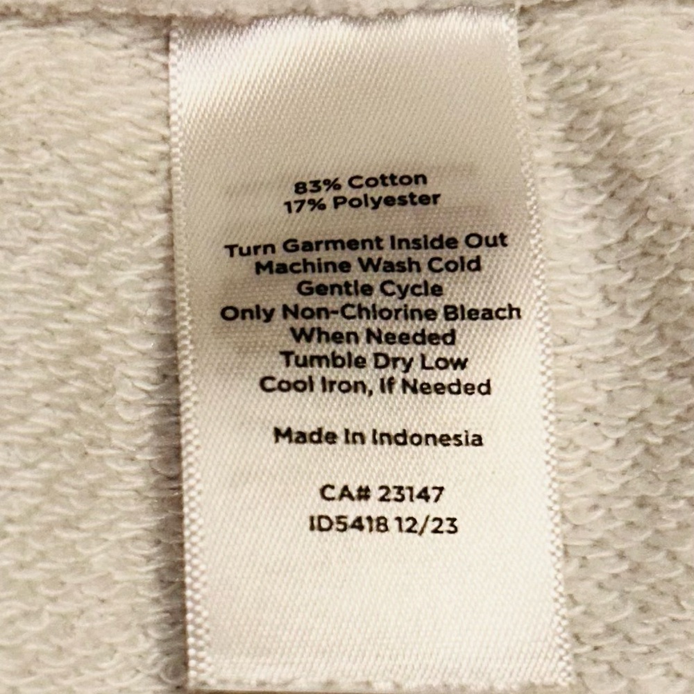 Talbots White Wide-Leg Drawstring Sweatpants - Picture 4 of 8